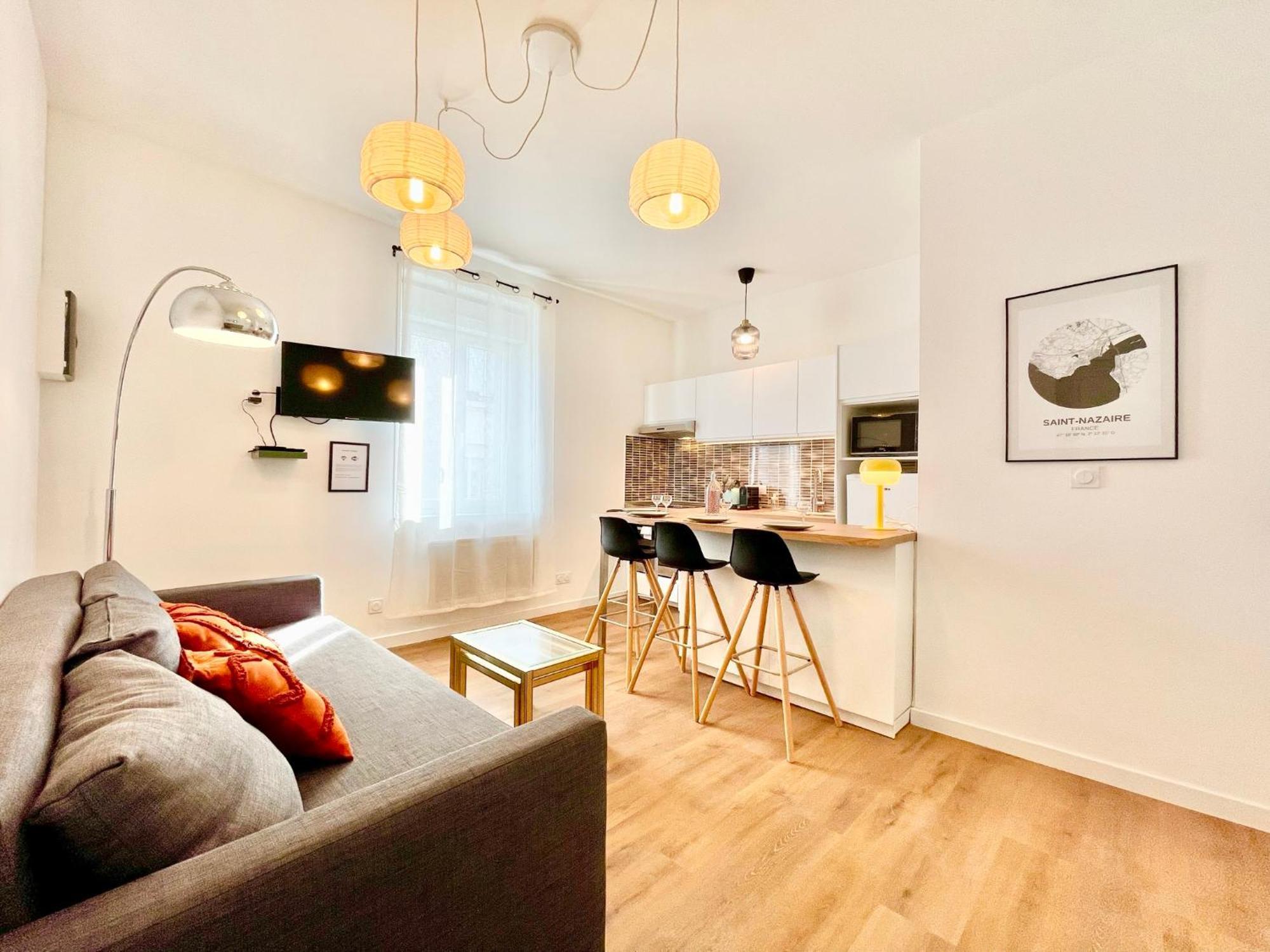 Ferienwohnung Le Maine, Proche Gare Saint-Nazaire  Exterior foto